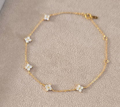 Fleur bracelet - 18k Gold Plated Sterling Silver