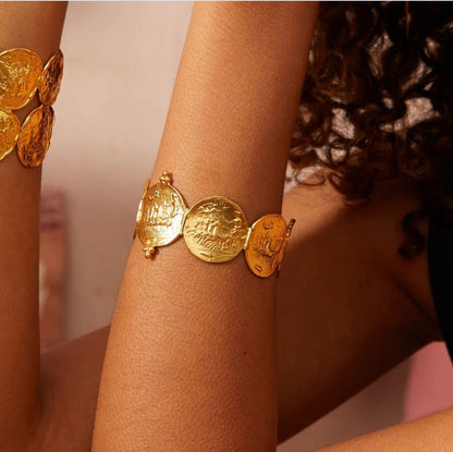 Corfu' Cuff 22ct Gold Plated