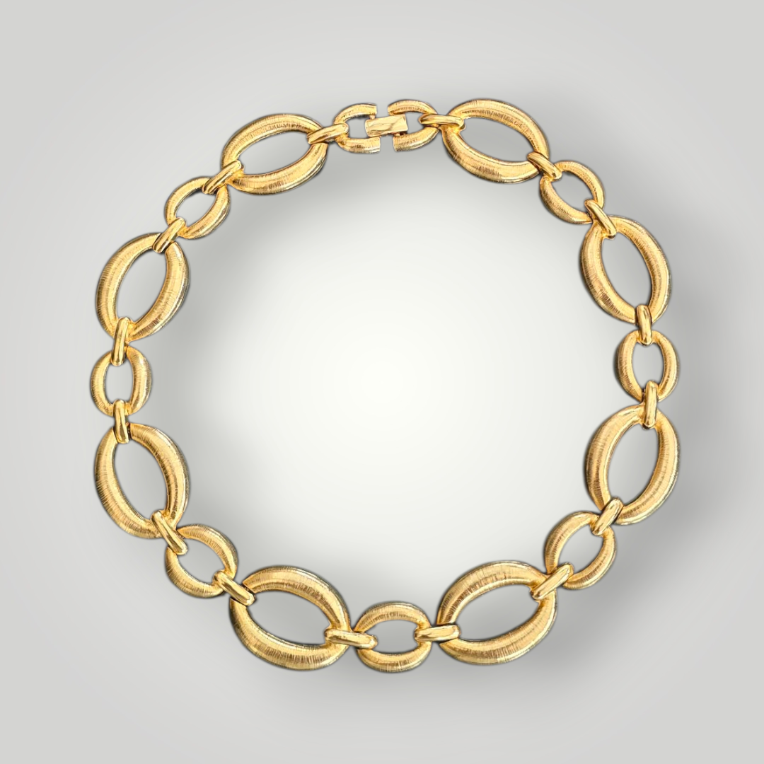 Vintage Oval-Link Chain Necklace