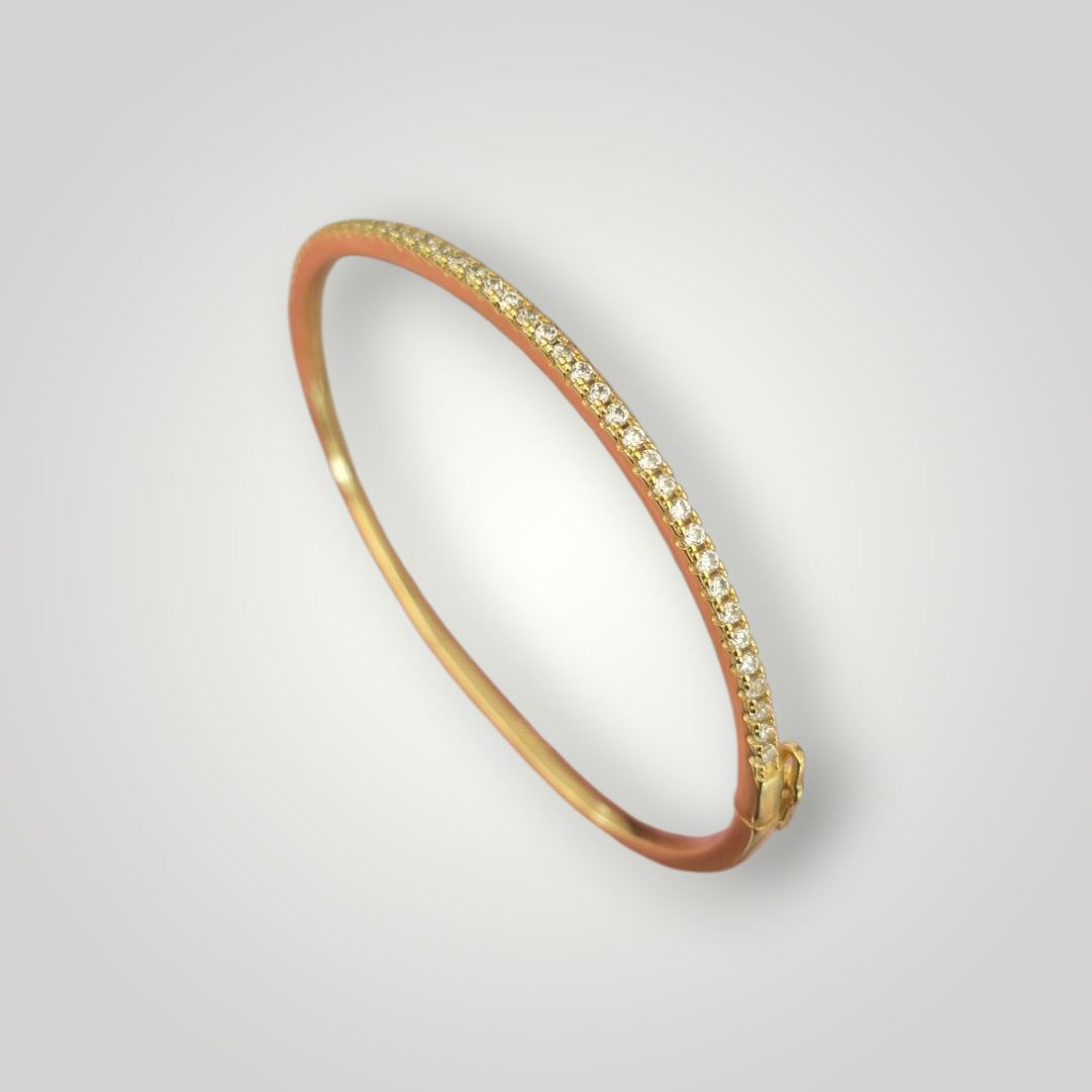 Stella Pavé Bangle - 925 Sterling Silver in Gold & Silver