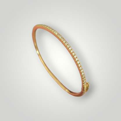 Stella Pavé Bangle - 925 Sterling Silver in Gold & Silver