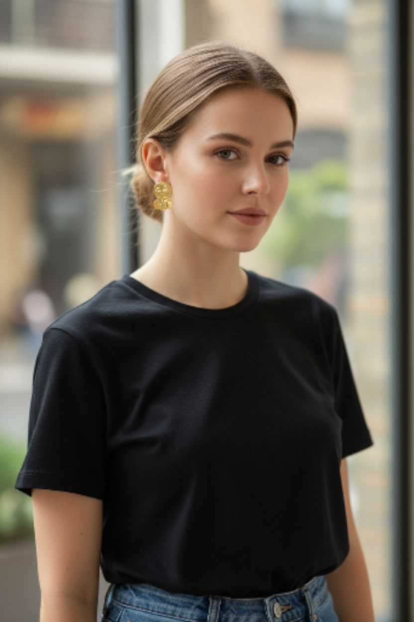 Mythos Lion Coin Drop Earrings - 18ct Gold Plated