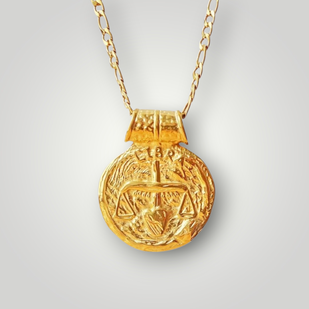Libra Zodiac Necklace – 18K Gold PVD Stainless Steel Waterproof