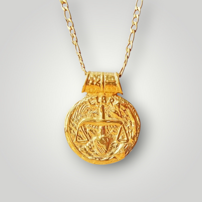 Libra Zodiac Necklace – 18K Gold PVD Stainless Steel Waterproof