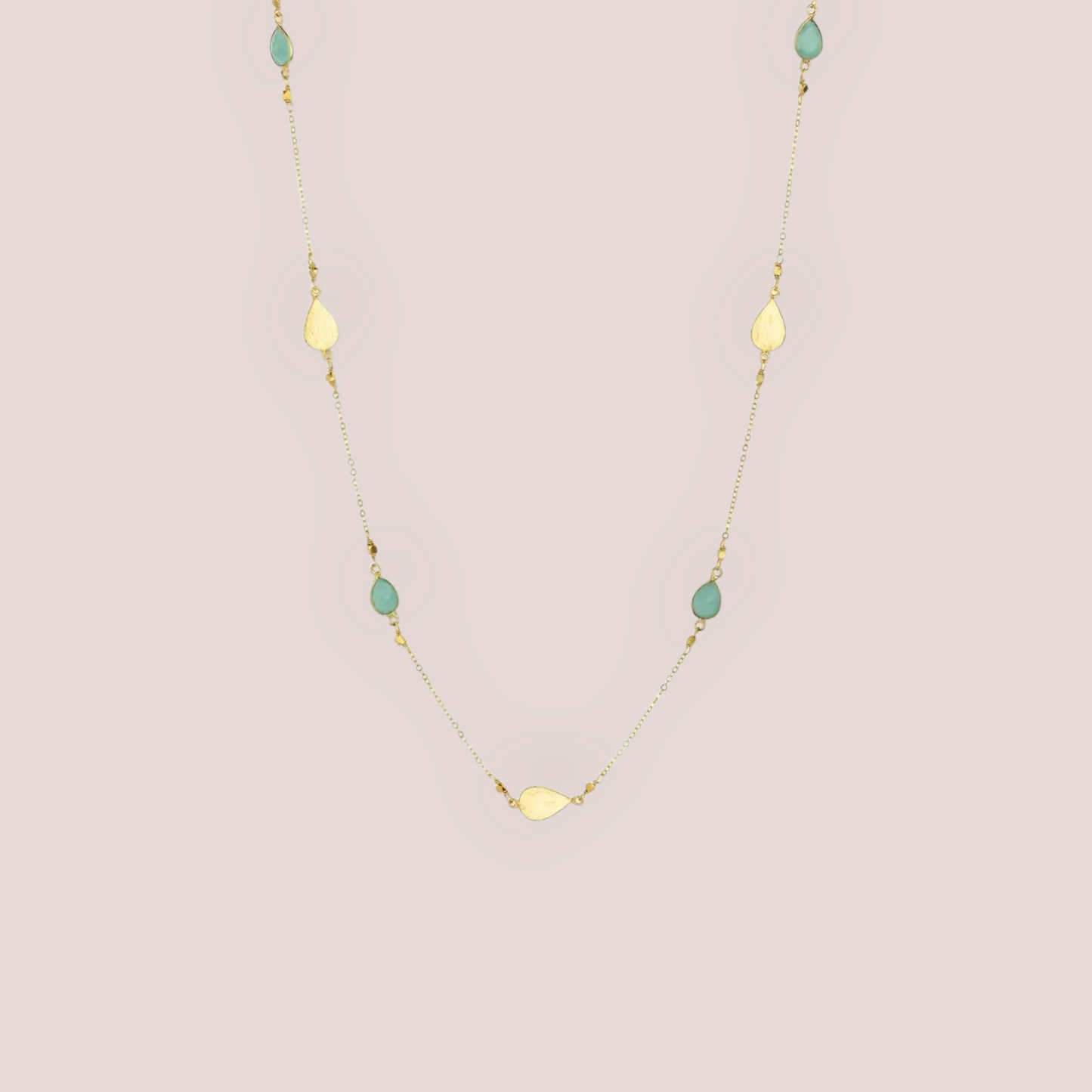 Mel Gold Necklace - 22ct Gold Plated Brass