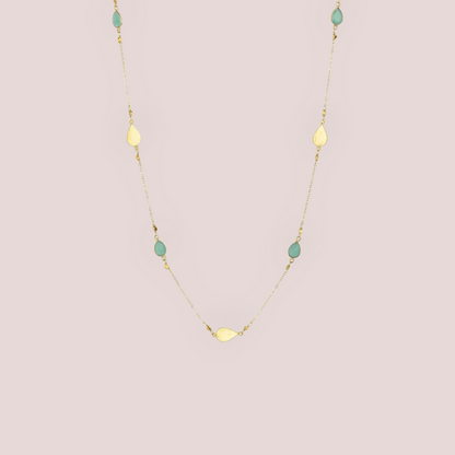 Mel Gold Necklace - 22ct Gold Plated Brass