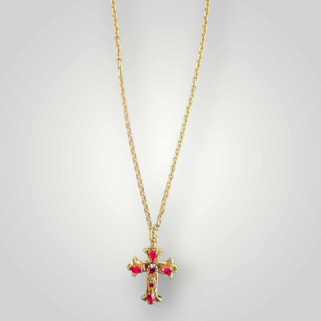 Ruby Crystal Necklace – Sacred Heart Collection