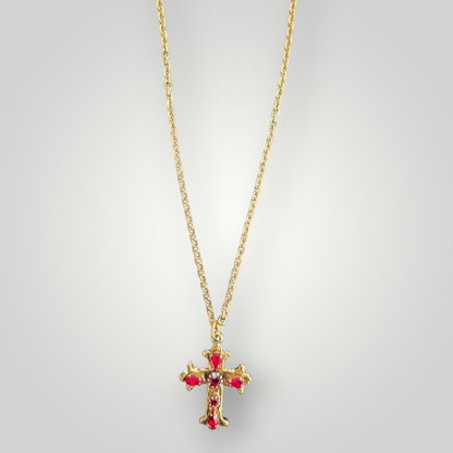 Ruby Crystal Necklace – Sacred Heart Collection