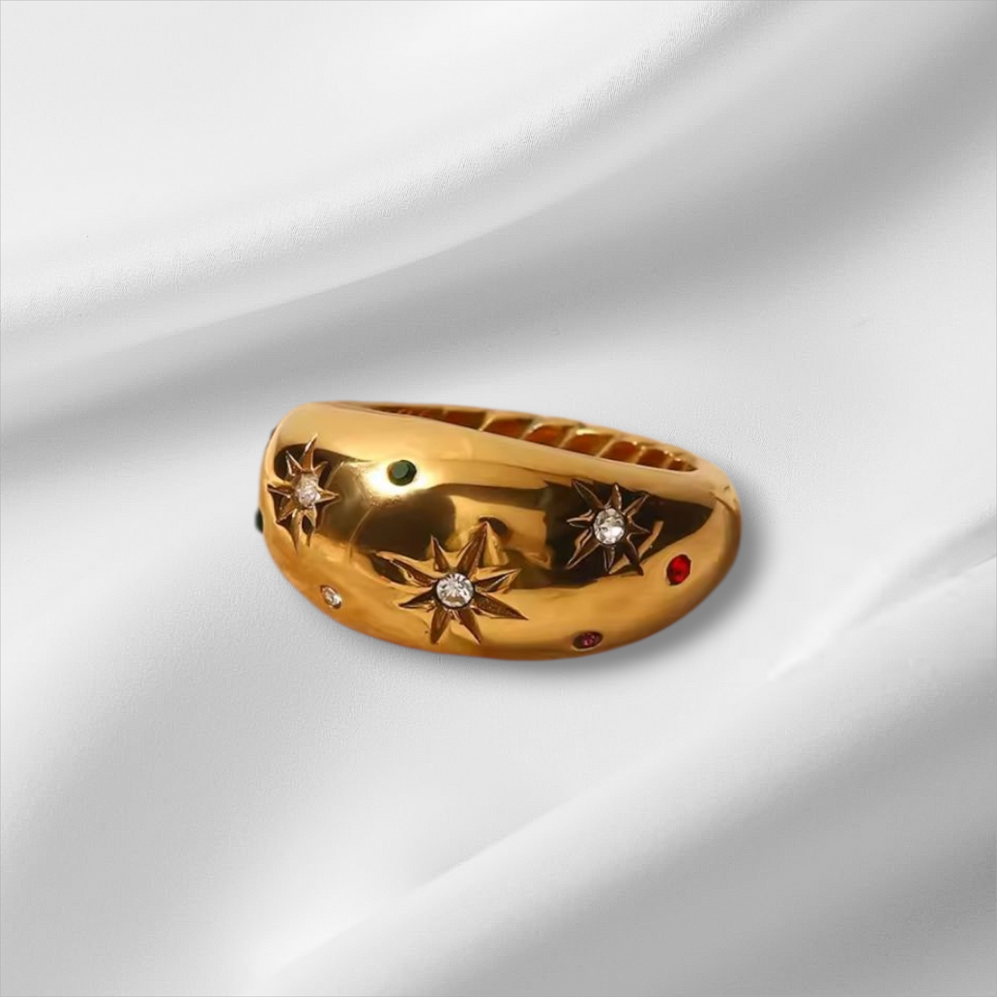 Luce Stellata Ring – 18ct Gold Plated Stainless Steel