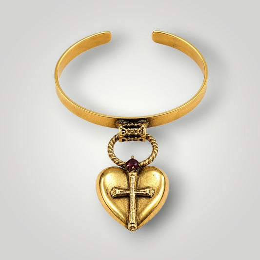 Sacred Heart Charm Bangle