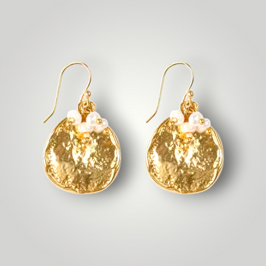 Soleil Earrings 22ct Gold Plated