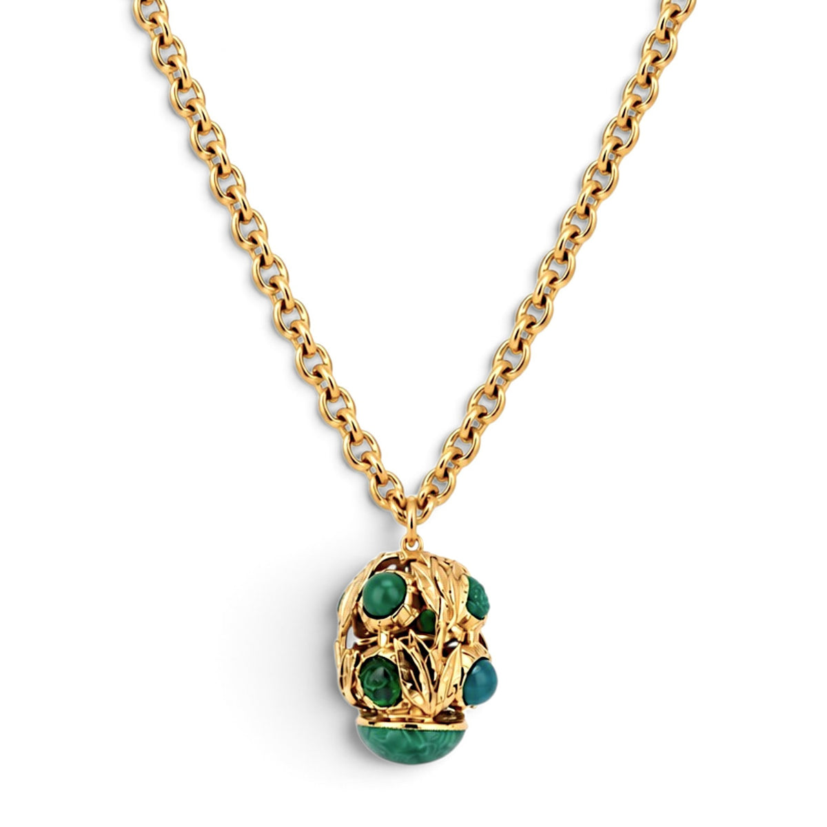 Verdant Garden Sculptural Pendant Necklace
