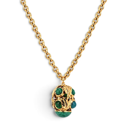 Verdant Garden Sculptural Pendant Necklace