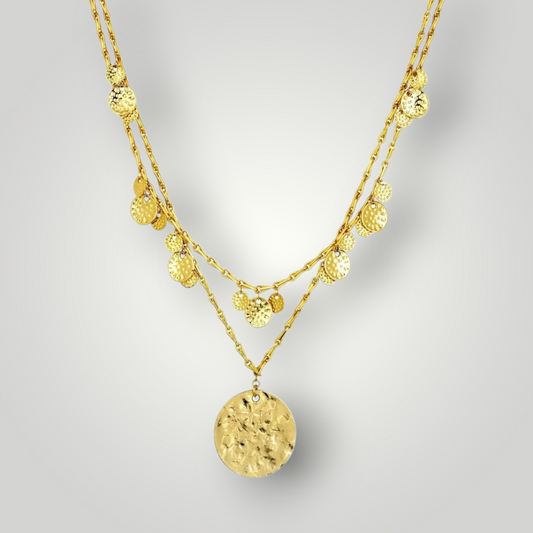 Penelope Gold Necklace - 18ct Gold Plated Brass