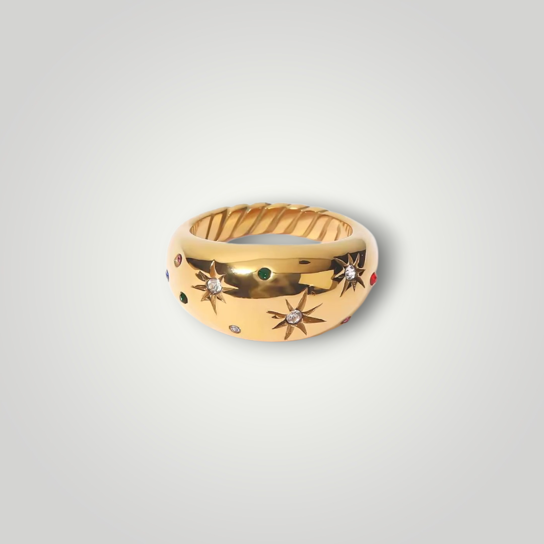 Luce Stellata Ring – 18ct Gold Plated Stainless Steel