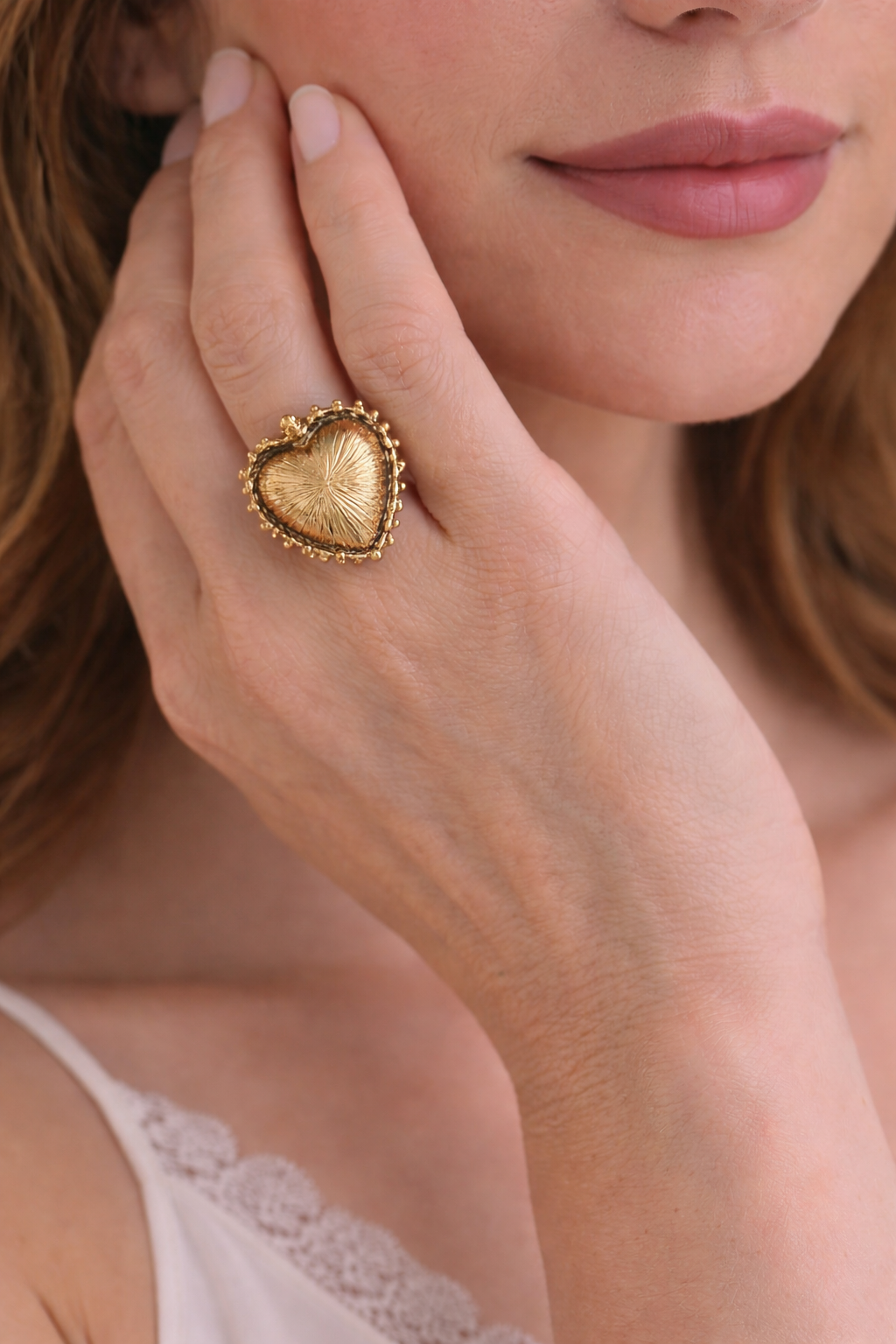 Sacred Radiance Heart Ring