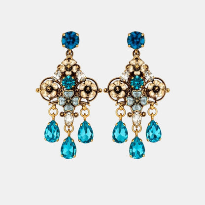 Floral Swarovski Blue Chandeliers