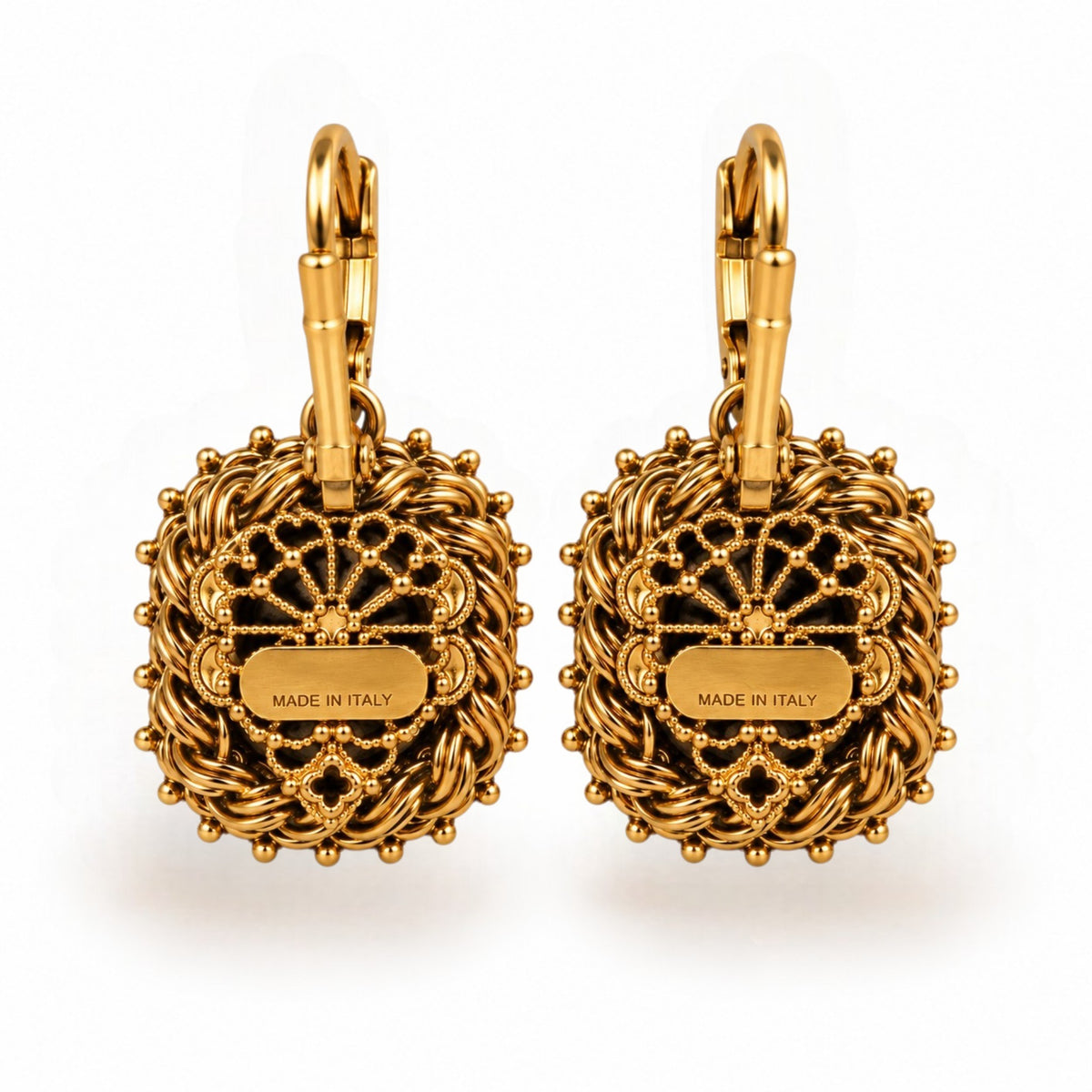 Ruby Red Crystal Statement Earrings