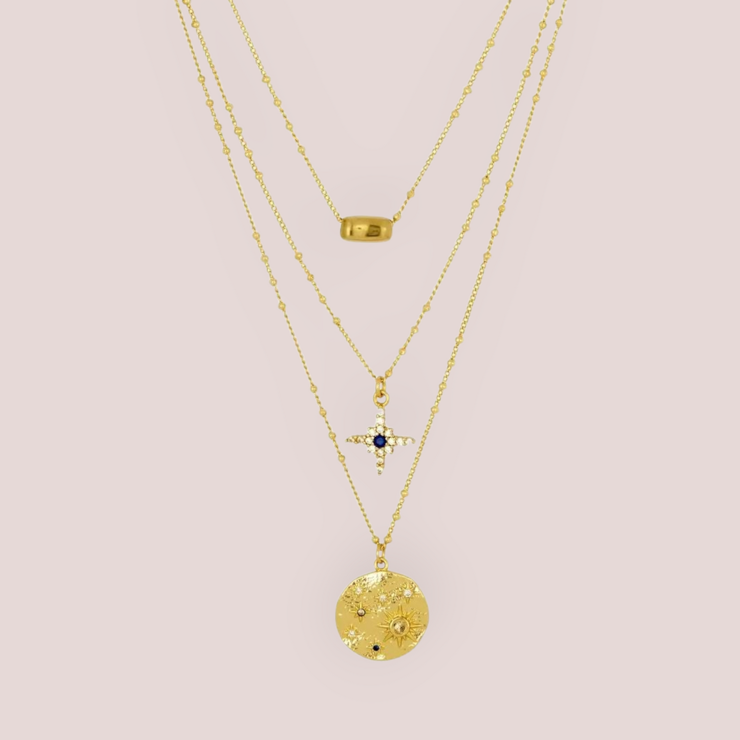Coco Necklace - 18ct Gold Plated Brass