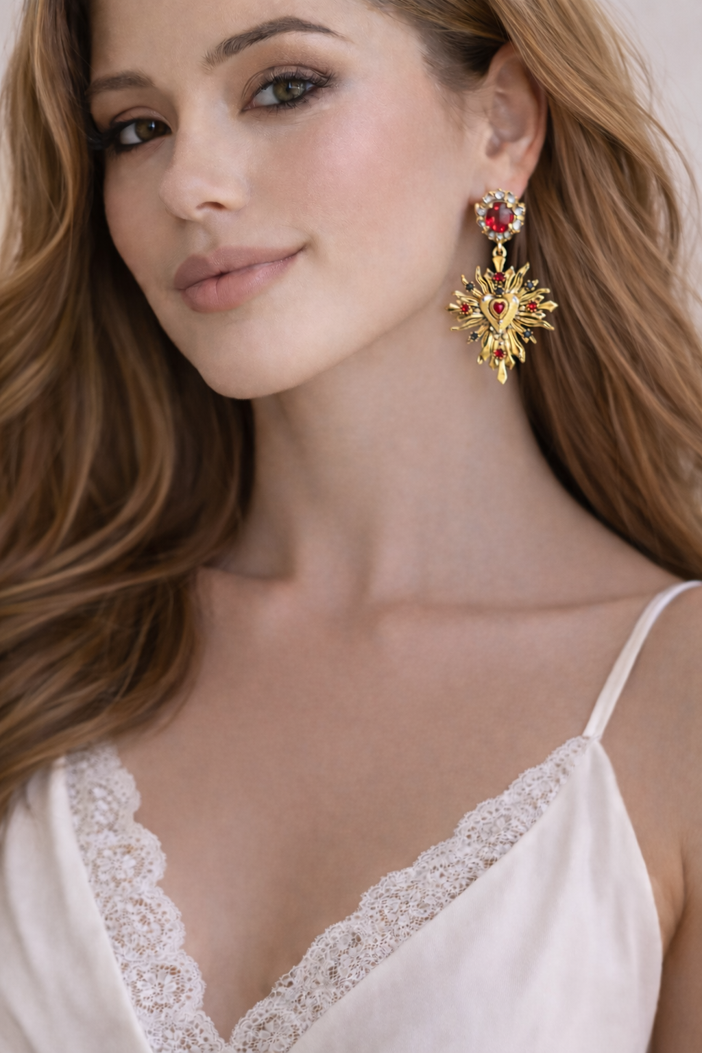 Radiant Sacred Heart Earrings – Sacred Heart Collection