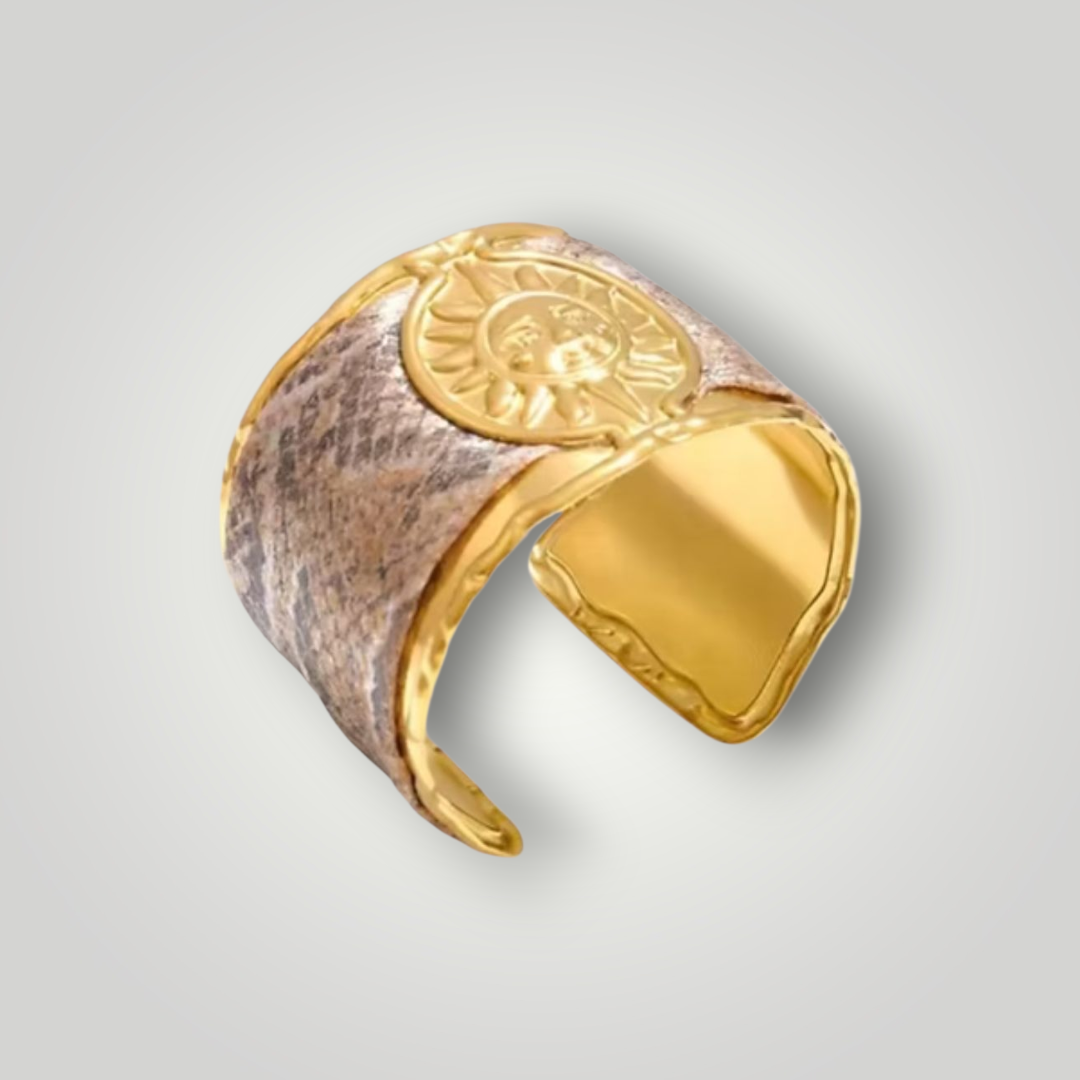Solar cuff - 18ct Gold Plated Stainless Steel