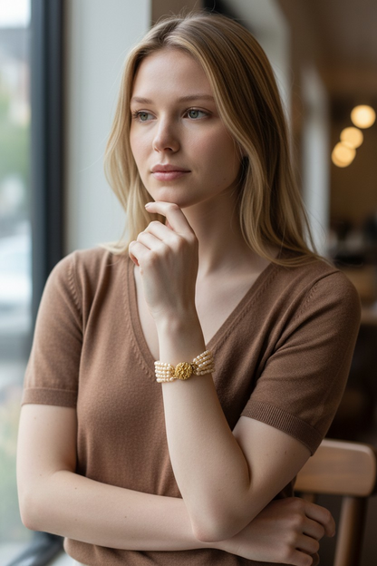 Lucia Multi-Strand Pearl Bracelet