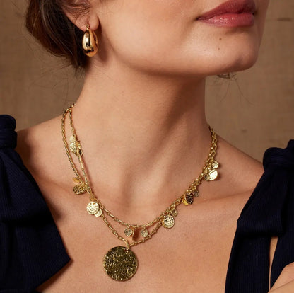 Penelope Gold Necklace - 18ct Gold Plated Brass