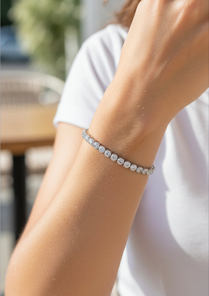 Eterna Classic Moissanite Tennis Bracelet - 4mm Stones